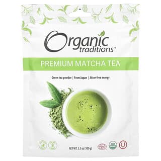 Organic Traditions, Thé vert matcha premium, 100 g