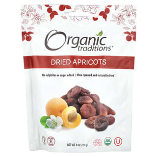 Organic Traditions, Abricots secs, 227 g