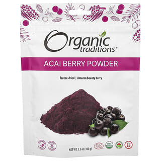 Organic Traditions, Jagody acai w proszku, 100 g