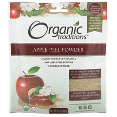 Organic Traditions, Cáscara de manzana en polvo, 100 g (3,5 oz)