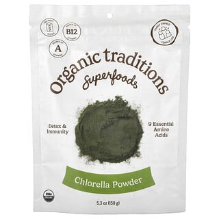Organic Traditions, Bubuk Klorella, 150 g (5,3 ons)