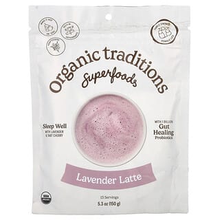 Organic Traditions, Superfoods, Lavender Latte, 5.3 oz (150 g)