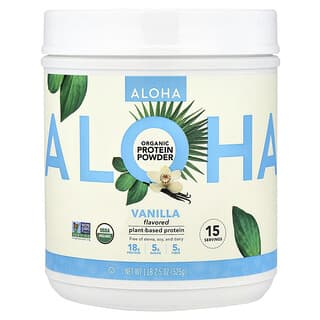 Aloha, Organic Protein Powder, Vanilla, 1 lb 2.5 oz (525 g)