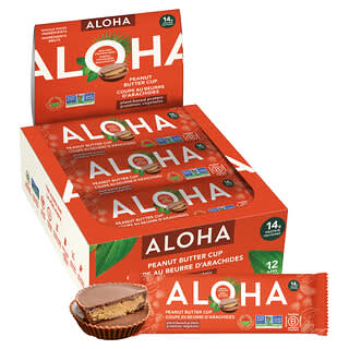 Aloha, Organic Protein Bars, Peanut Butter Cup, 12 Bars, 1.98 oz (56 g) Each