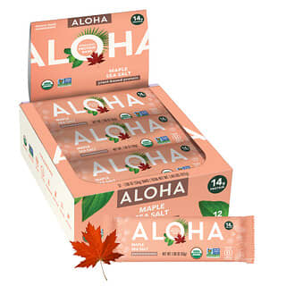 Aloha, Organic Protein Bars, Maple Sea Salt, 12 Bars, 1.98 oz (56 g) Each