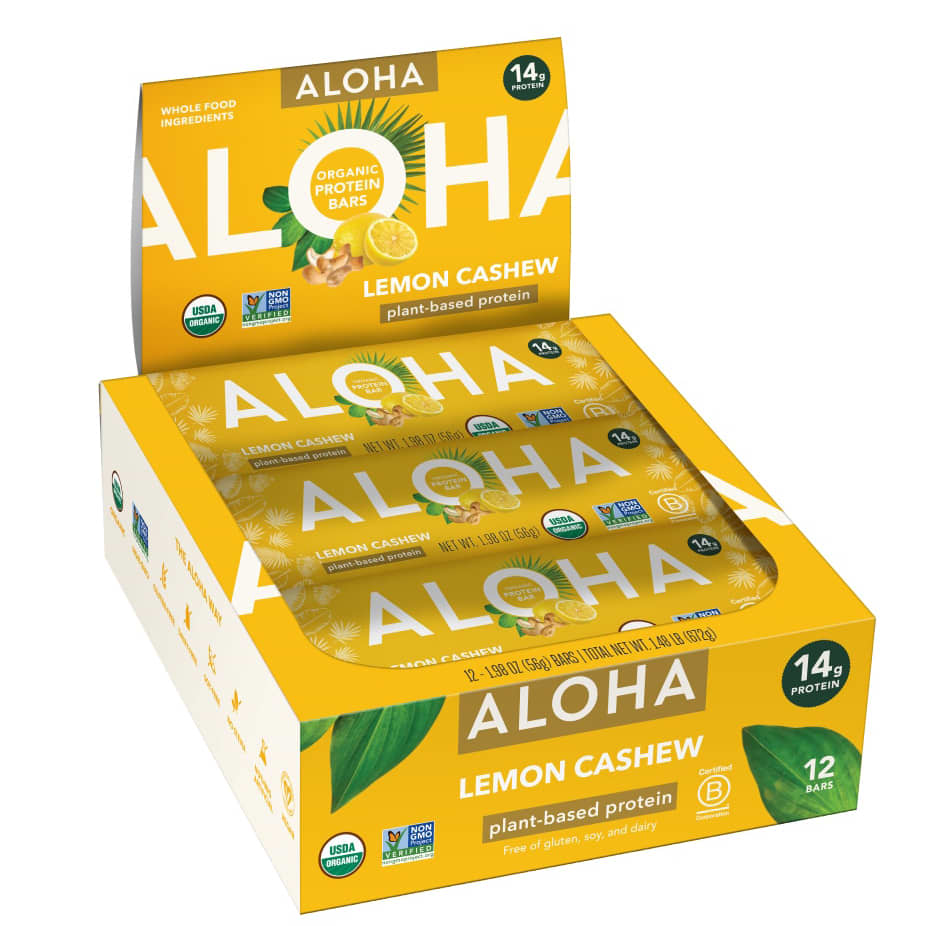 Organic Protein Bars, Lemon Cashew