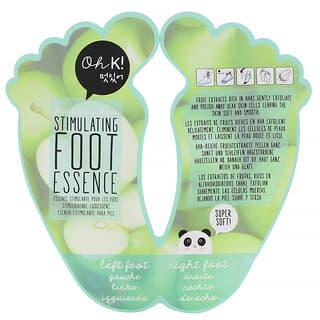 Oh K!, Fruit Enriched, Peeling Foot Mask, 1 Pair,  0.68 fl oz (20 ml) Each