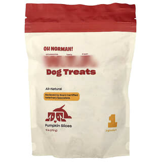 Oh Norman, Dog Treats, Pumpkin Slices, 6 oz (170 g)