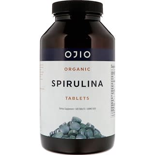 Ojio, Espirulina Orgânica, 500 mg, 500 Comprimidos