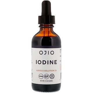 Ojio‏, Iodine, Lugol's Solution 2%, 2 fl oz (60 ml)