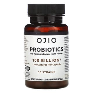 Ojio, Пробиотики, 100 млрд, 30 капсул с отсроченным высвобождением