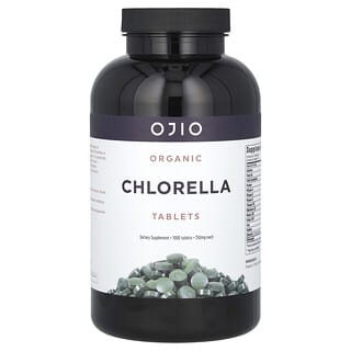 Ojio, Comprimidos Orgânicos de Chlorella, 250 mg, 1000 Comprimidos