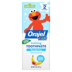 Orajel, Elmo Training Toothpaste, Fluoride-Free, 0-3 Years, Berry Fruit, 1.5 oz (42.5 g)