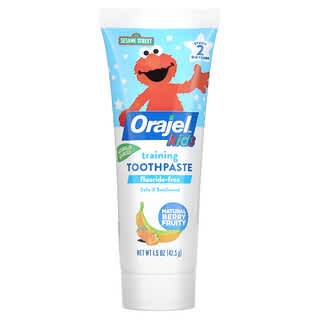 Orajel, Elmo Training Toothpaste, Fluoride-Free, 0-3 Years, Berry Fruit, 1.5 oz (42.5 g)