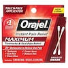 Maximum Strength Toothache & Oral Pain Relief, 12 Swabs, 0.06 fl oz (1.8 ml)