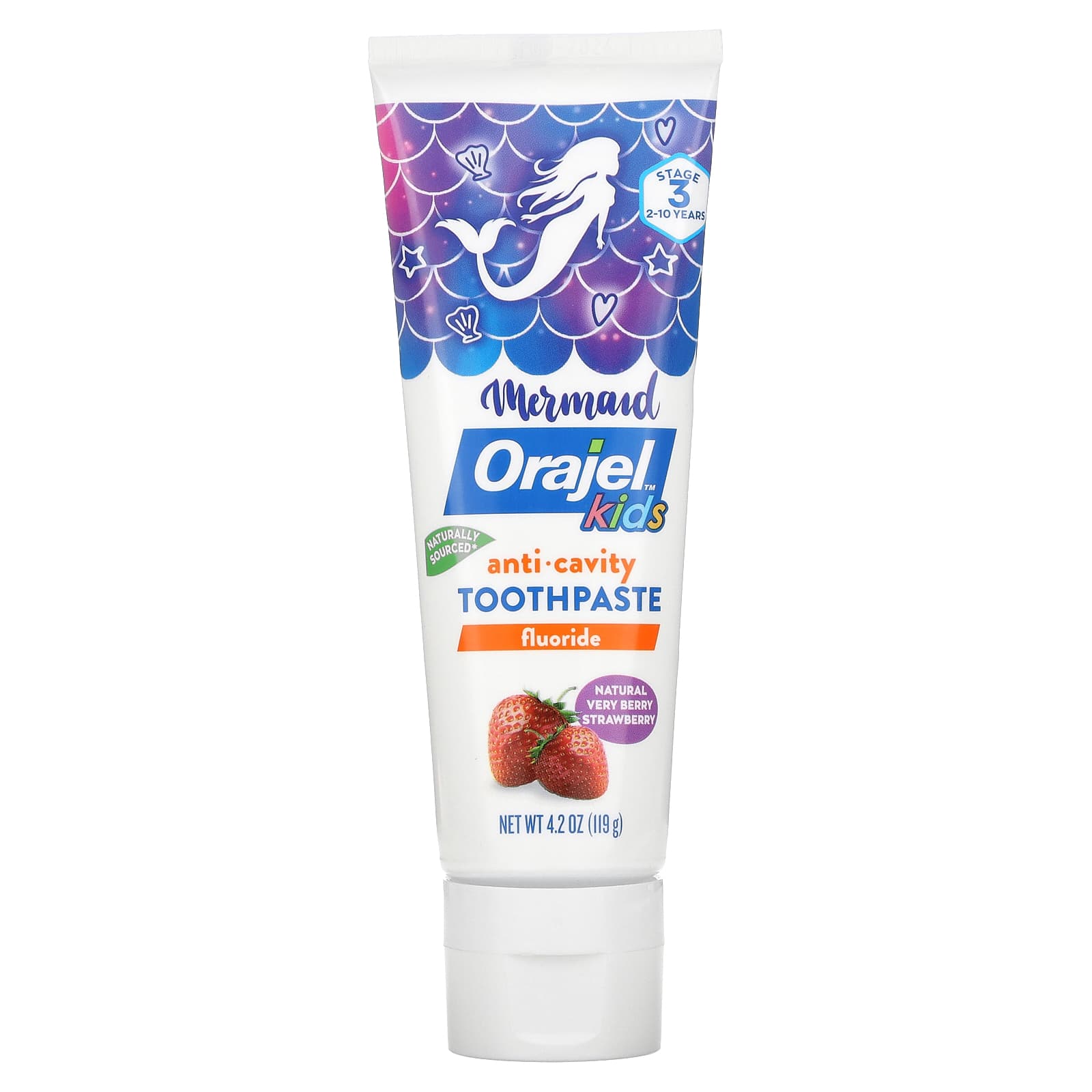 Orajel, Kids, Mermaid Anticavity Fluoride Toothpaste, 210 Years