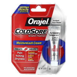 Orajel, 鎖水配方唇皰疹治療，0.105 盎司（3 克）