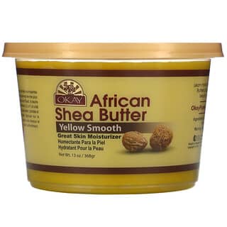 Okay Pure Naturals, Manteiga de Karité Africana, Amarelo Suave, 368 g (13 oz)