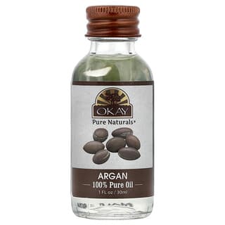 Okay Pure Naturals, 100% Pure Oil, Argan, For Hair & Skin, 1 fl oz (30 ml)