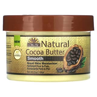 Okay Pure Naturals, Натуральное какао-масло, гладкое, 198 г (7 унций)