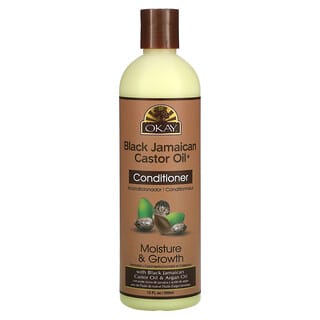Okay Pure Naturals, Black Jamaican Castor Oil, Aceite de ricino jamaiquino negro, Acondicionador, 355 ml (12 oz. líq.)
