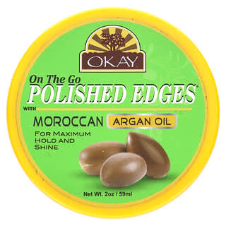 Okay Pure Naturals, Polished Edges With Maroccan Argan Oil, polierte Kanten mit marokkanischem Arganöl, 59 ml (2 oz.)