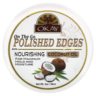 Okay Pure Naturals, Polished Edges With Nourishing Coconut Oil, polierte Kanten mit pflegendem Kokosnussöl, 59 ml (2 oz.)