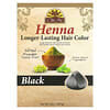 Henna, Tinte para el cabello de larga duración, Negro`` 56,7 g (2 oz)