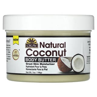 Okay Pure Naturals, Натуральный кокос, масло для тела, 198 г (7 унций)