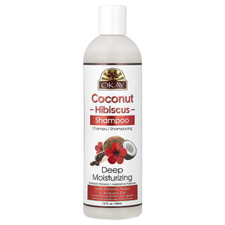 Okay Pure Naturals, Kokosnoot Hibiscus, Diep Hydraterend, Shampoo, 12 fl oz (355 ml)