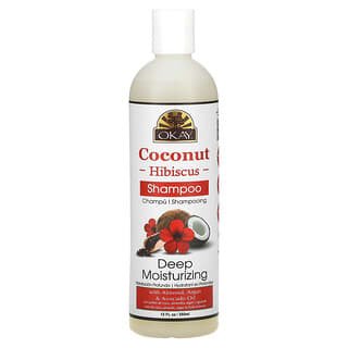 Okay Pure Naturals‏, Coconut Hibiscus, Deep Moisturizing, Shampoo, 12 fl oz (355 ml)