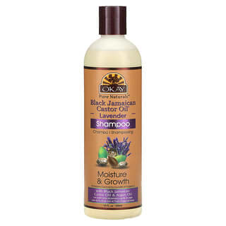Okay Pure Naturals, Black Jamaican Castor Oil, Shampoo, Lavender, 12 fl oz (355 ml)