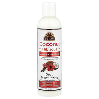 Okay Pure Naturals, 딥 모이스처라이징 리브 인 컨디셔너, 코코넛 히비스커스, 237ml(8fl oz)