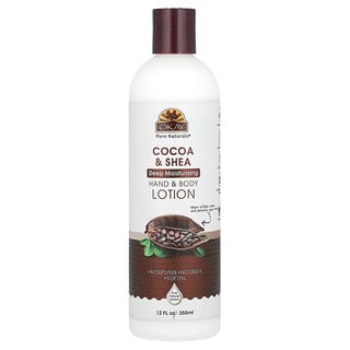 Okay Pure Naturals, Balsam do rąk i ciała, kakao i shea, 355 ml