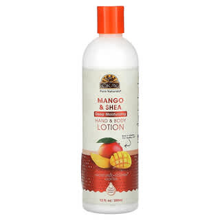 Okay Pure Naturals, Loción para manos y cuerpo, Mango y karité`` 355 ml (12 oz. Líq.)
