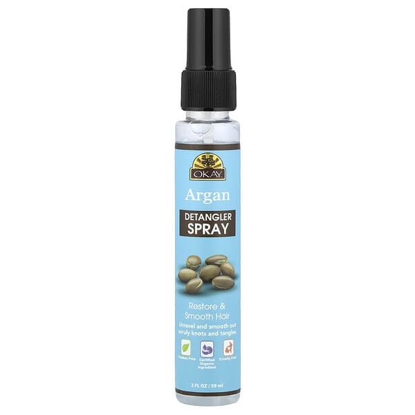 Okay Pure Naturals, 아르간 디탱글러 스프레이, 59ml(2fl oz)