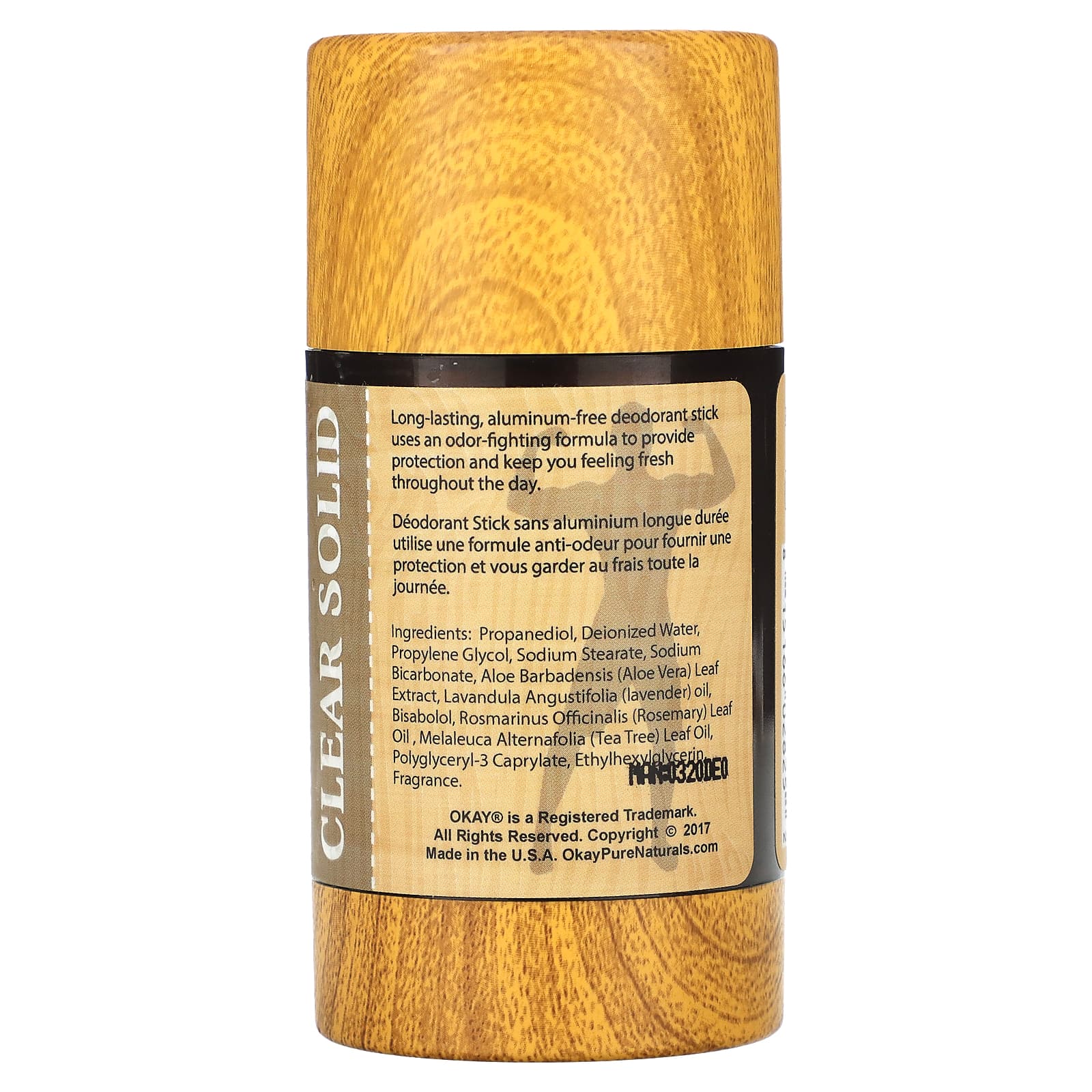 Okay Pure Naturals, Men's Aluminum Free Deodorant, Natural Fresh, 3 oz