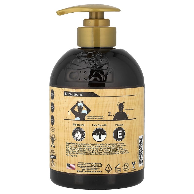 男性向けボディウォッシュ＆シャンプー、473ml（16オンス）