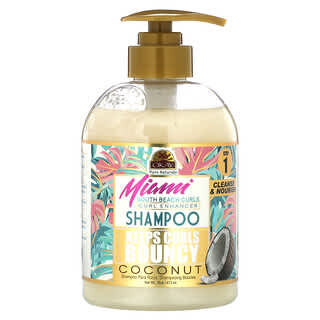 Okay Pure Naturals, Miami South Beach Curls, Curl  Enhancer Shampoo, Coconut, 16 oz (473 ml)