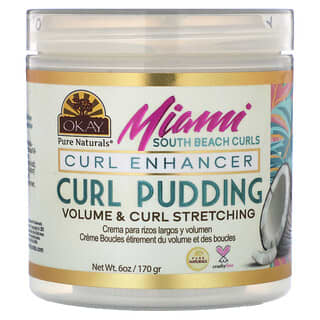 Okay Pure Naturals, Miami South Beach Curls, пудинг для кудрей, 170 г (6 унций)