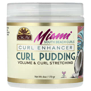 Okay Pure Naturals, Miami South Beach Curls, Curl Pudding, Coconut, 6 oz (170 g)