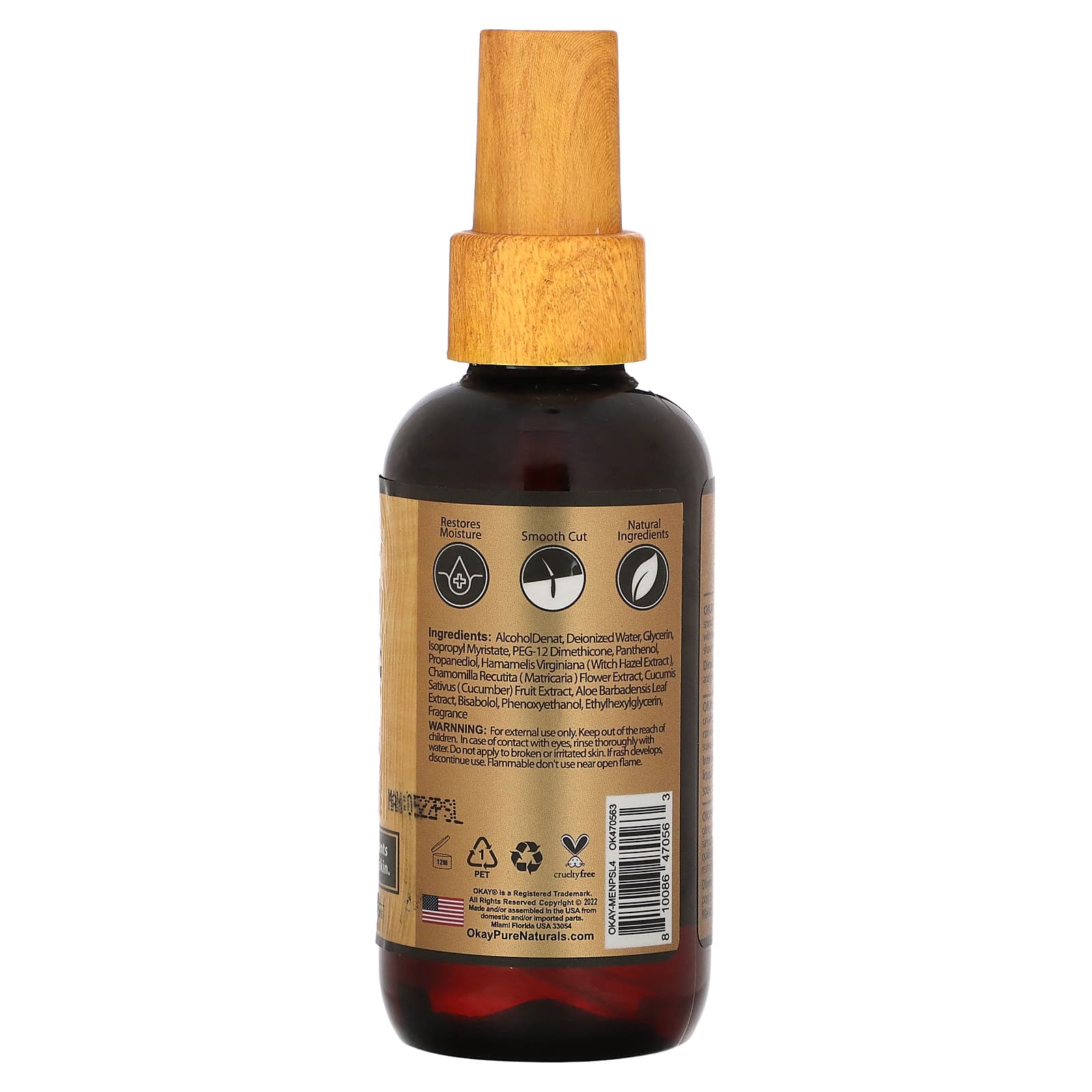 Okay Pure Naturals, PreShaving Liquid, For Men, 4 oz (118 ml)