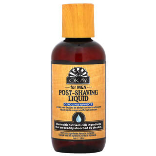 Okay Pure Naturals, Post-Shaving Liquid For Men, Cooling Effect, 4 oz (118 ml)