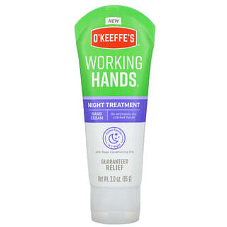 O'Keeffe's, Tratamento Noturno para Mãos, Creme para as Mãos, 85 g (3,0 oz)
