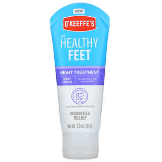 O'Keeffe's, Pies saludables, Tratamiento de noche, Crema para los pies, 85 g (3,0 oz)