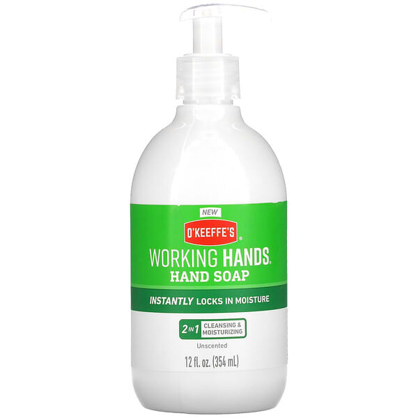O'Keeffe's, Working Hands, мыло для рук, без запаха, 354 мл (12 жидк. Унций)
