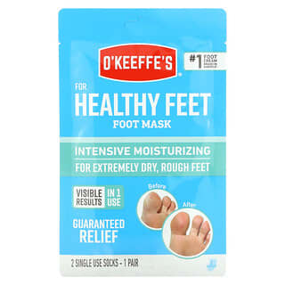 O'Keeffe's, Healthy Feet, Intensive Moisturizing Foot Mask, Unscented, 1 Pair