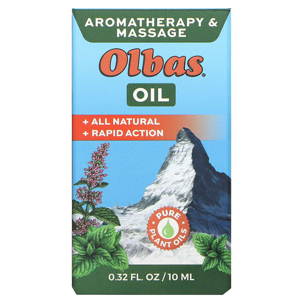 Olbas Therapeutic, Масло для ароматерапии и массажа, 10 мл (0,32 жидк. Унции)