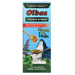 Olbas Therapeutic, 咳嗽糖漿，蜂蜜和草本，4 液量盎司（118 毫升）
