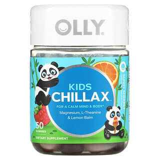 OLLY, Kids Chillax, яскравий шербет, 50 жувальних мармеладок